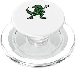 Tyrannosaurus Lax T-Rex Dinosaur Lacrosse PopSockets PopGrip para MagSafe