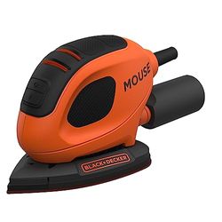 BLACK+DECKER bew230 K Lixadeira triangular de rato (55 W, placa de lixadeira de 133 x 95 mm, com aspirador adaptador, para lixar/polir, design ergonómico de aderência, sistema de fixação)