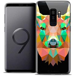 Caseink Fodral för Samsung Galaxy S9+ / S9 Plus (6.2) fodral [kristallgel HD polygon serie djur - mjuk - ultratunn - tryckt i Frankrike] hjort