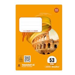 Staufen Style woordenschatoefenboek - 5 schriften, elk 32 vellen, DIN A6, liniaalgrootte 53 (woordenschat met middellijn), 80 g/m² papier
