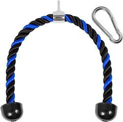 Yes4All Unisex Jxlx Yes4All Pull Down Tricep-rep 91 cm triceprep kabelfastsättning tricep pulldown-rep för Tric, G 91 cm – blå svart, Blaster UK