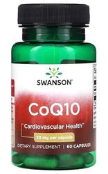 Swanson CoQ10 30mg - Suplemento Antioxidante para Salud Cardiovascular y Energía Celular - 60 Cápsulas Blandas de Alta Absorción