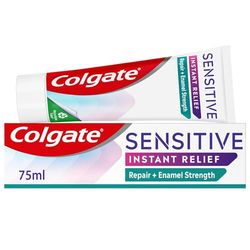 Colgate Sensitive Instant Relief Repair + Enamel Strength Toothpaste 75ml - enamel repair toothpaste - instant sensitivity relief* - remineralises enamel - repairs sensitive areas of teeth**