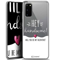 Caseink fodral för Samsung Galaxy S20 (6.2) [Gel HD-mönster tryckt i Frankrike kärlek Saint Valentine kollektion design Hey Handsomee! - mjuk - ultratunn]