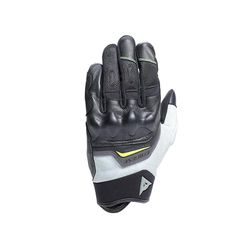 Dainese – Ermex-handskar, sommar-motorcykelhandskar, andas med nätinsatser, styva ankelskydd, läderförstärkningar, pekskärm, svart och grön, storlek XXL