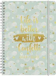 Brunnen Confetti School Diary 2022/2023 A5 2 Pages = 1 Week 1072155093 Confetti Design