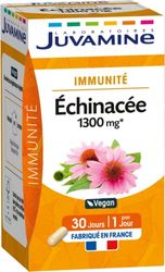 JUVAMINE - Echinacée - Immunité - Soutient le Système Immunitaire - 30 Gélules d'origine végétale - Programme de 1 Mois - 650mg d'Echinacée par gélule - Fabriqué en France