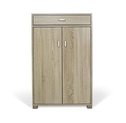 Trendyitalia 12963 Meuble Multifonction Chêne, Bois, Beige, 63 x 33 x 95 cm