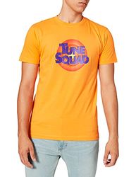 Mister Tee Space Jam Tune Squad Tee T-shirt voor heren, met logo op de voorkant, 4 kleuren, zwart, wit, groen, oranje, maat XS tot XXL, Paradise Oranje, M