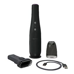 Amazon Basics - Aspirador de mano inalámbrico, carga por cable USB, color negro