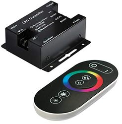 Transmedia RGB LED-drivrutin max 6A per kanal och färg/12–24 V, räckvidd: max 20 m, för LED-moduler med gemensam anod, inklusive fjärrkontroll, LC4L