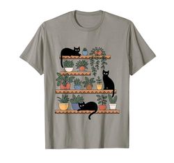 Plants And Cats Gardening Plant Lover T-Shirt