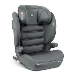Siège auto KikkaBoo i-TRACK i-Size, 100-150 cm, siège auto groupe 2-3 ISOFIX, de 3,5 à 12 ans, de 15 à 36 kg, siège auto, Système de protection latérale SPS, appui-tête réglable en 12 positions, gris