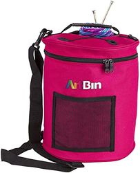 Art Bin ArtBin Yarn Drum 6806SA Knitting and Crochet Tote, Raspberry