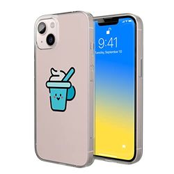 Bonateks, Custodia stampata digitale, compatibile con iPhone 14, custodia per cellulare, custodia protettiva, antiurto, silicone, flessibile, trasparente
