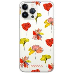 ERT GROUP mobiltelefonfodral för Apple Iphone 13 PRO MAX originalt och officiellt licensierat Babaco mönster Flowers 012 optimalt anpassad till formen på mobiltelefonen, gedeeltelijk transparant