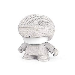 Xoopar - Mini Xboy Bluetooth Portable Speaker Mini draagbare luidspreker met LED-lampje - Krachtig 360° geluid ingebouwde Selfie afstandsbediening - Tarwewit
