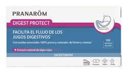 PRANAROM - Digestarom - Digest Protect - Apoya el flujo de jugos digestivos - Aceites esenciales de limón y comino 100% puros y naturales - Extracto natural de algas rojas - Vegano - 30 cápsulas