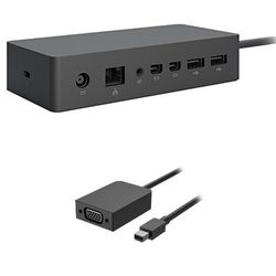 Microsoft Station d'Accueil Surface Pro, Surface Book et Surface Laptop + Microsoft Adaptateur Mini Display port vers VGA