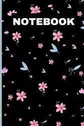 Notebook: Cute Floral Notebook-100 pages, 6 x 9"