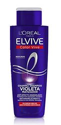 L'Oreal Paris Anti-Effect Orange Tinting Vive Shampoo, voor gekleurd, blond, gebleekt of grijs haar, Elvive Color Vive