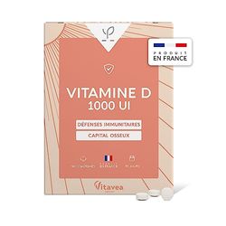 Vitamine D Physiotech - Complément Alimentaire Immunité Adulte - A base de Vitamine D3 - Renforce le Capital Osseux - 90 Comprimés - Cure de 90 Jours - Fabriqué en France