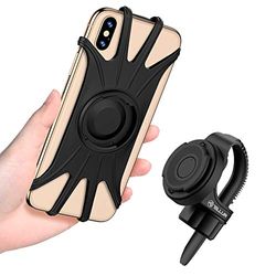 TELLUR BPH100 Support Mobile pour vélo, Support Universel Mobile, Guidon de Moto ou de vélo, Rotation à 360°, réglable pour téléphone, jusqu'à 6,5''