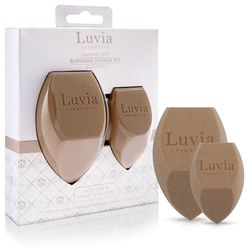 Luvia Cosmetics - Set di spugnette per il corpo e spugnette per il trucco, XXL, colore: caffè