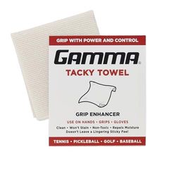 Gamma Tacky Towel Grip Traction Enhancer Ideal para ténis, golfe, beisebol, futebol, softball ou basquetebol, 8 x 5 polegadas