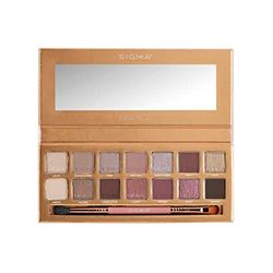 Sigma Beauty New Mod Eyeshadow Palette - Neutral Mauve Eyeshadow Shades - Warm Eyeshadow Shades in Matte, Shimmer and Metallic Finishes - Highly Pigmented Vegan Eye Makeup Palette - Clean Beauty