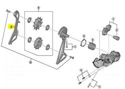 Shimano Reserves RD-R9150 innerplatta