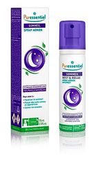 Puressentiel - Sommeil - Spray Aérien Sommeil et Détente aux 12 Huiles Essentielles relaxantes - 100% Pures et Naturelles - Aide à calmer les tensions et à favoriser le sommeil réparateur - 75 ml