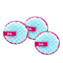 Barbie - Makeup Remover Pads - Pack of 3 - Reusable & Washable - Ultra Soft - Official Mattel Product