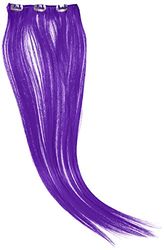Hairaisers - Extension di capelli sintetici con clip, 45 cm, colore: Viola