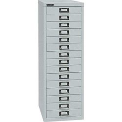 BISLEY MultiDrawer, série 39, Format A4, 15 tiroirs, Métal, 670 Rouge Cardinal, 38 x 27,9 x 86 cm