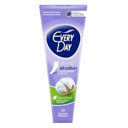 EveryDay All Cotton Salvaslip String, Filtrante 100% Cotone, 30 Unità