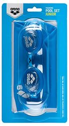 Arena Pool JR Set, Accessori Unisex Adulto, Blue-Clear-Blue-White, Taglia Unica