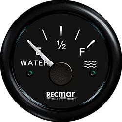 INDICADOR NIVEL AGUA EUROPEO 0-190º Negr