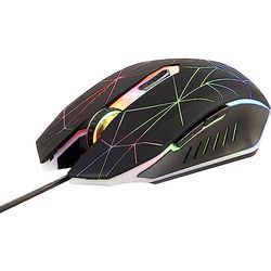 Renkforce RF-GM-120 Souris Gaming USB Optique Noir 6 Boutons 3600 DPI Lumineux