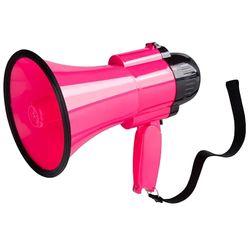 MyMealivos Megáfono de 30 W con Sirena y Cubierta de Control de Volumen Ajustable para grabación de 240 s, Alcance de hasta 800 Yardas, Apto para Juegos Deportivos, Entrenadores de animadoras