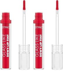 Catrice Cosmetics Glass Like dewy Lip Tint encre à Lèvres, Effet Colorant, Lumineux (3 ml) (Lot de 2)