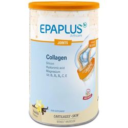 EPAPLUS Arthicare, Collagène Hydrolysé + Silicium + Acide Hyaluronique, Arôme Vanille à dissolution instantanée, Traitement de 30 jours, 326g