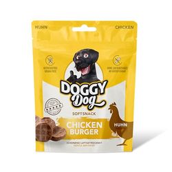 DOGGY Dog Chicken Burger, 70 g, friandises pour Chien sans Sucre avec Poulet Tendre, vitamines et Haute teneur en Viande, collations sans céréales pour Chiens