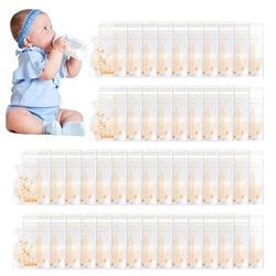 Vinabo Breast Milk Storage Bags, 50 PCS Milk Storage Bags Breastfeeding, 250ml Breastmilk Storage Bags Pre-sterilised, BPA-free, Breastmilk Double Seal Bag