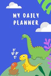 Dinosaur: Colorful Daily Planner For kids | 6*9 100 Page Colored Planner