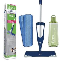 Bona spray mop premio per pietra, piastrelle e laminato, spray mop lavapavimenti, mocio spray, lavapavimenti spruzzo, set con cuscinetto di pulizia in microfibra extra, panno, spruzzare