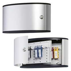 Durable 196023 Keybox Armoire pour 12 Clés Fermeture Par Serrure à Clés - avec 6 Porte-Clés Key Clip