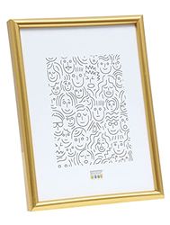 Deknudt Frames S011A4-21,0 x 29,7 - moldura de fotos (resina, 30,7 x 22 x 1,75 cm), dourado