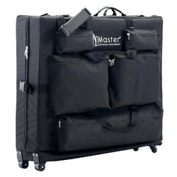 Master Massage Transporttas voor massagestoelen nylonweefsel nog gemakkelijker transport zwart (met wielen)