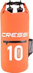 Cressi Premium Bolsa seca impermeável multifuncional com bolso Zip e porta-garrafas, unissexo para adultos, laranja, 10 l